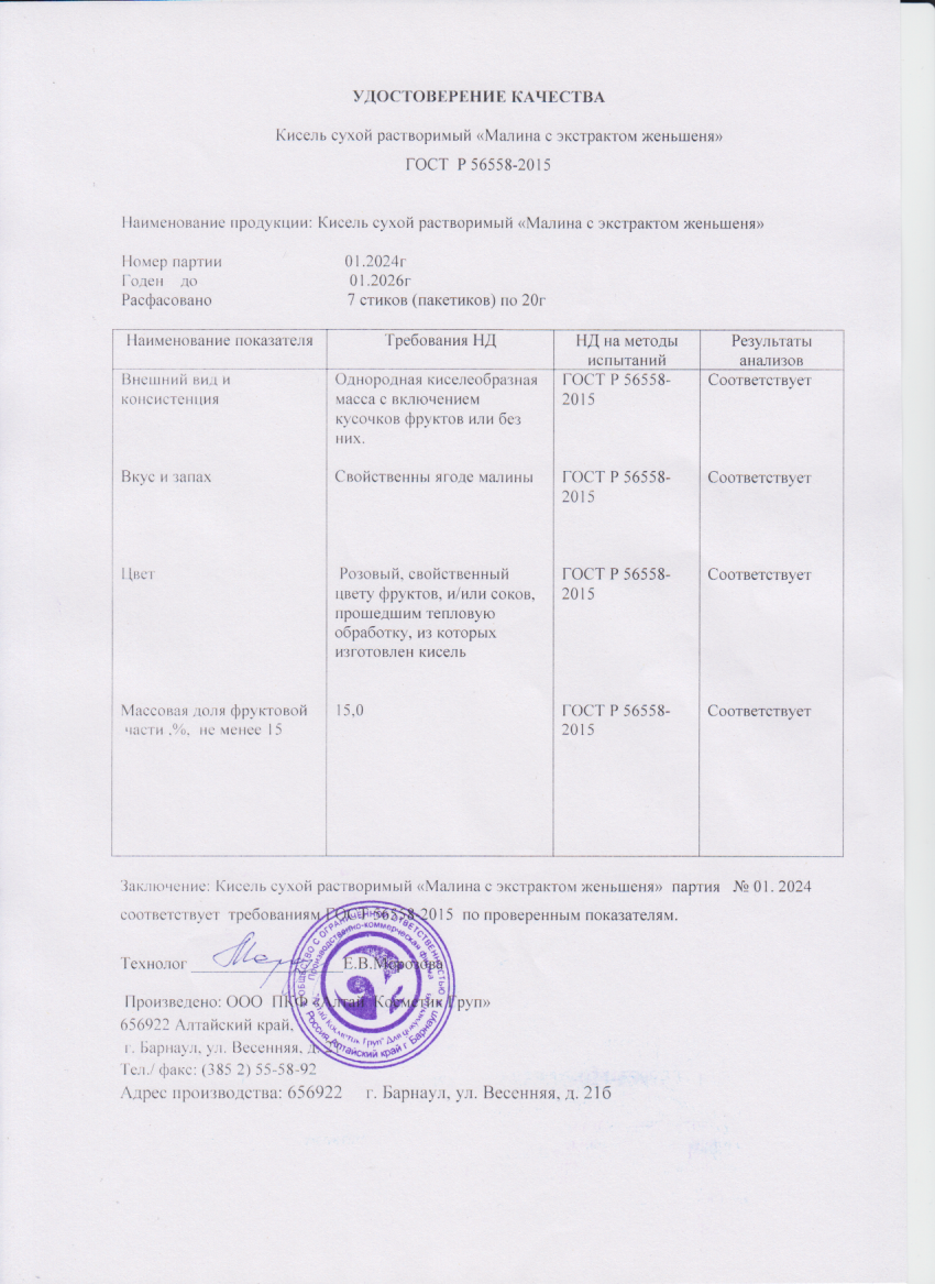 Паспорт №012024